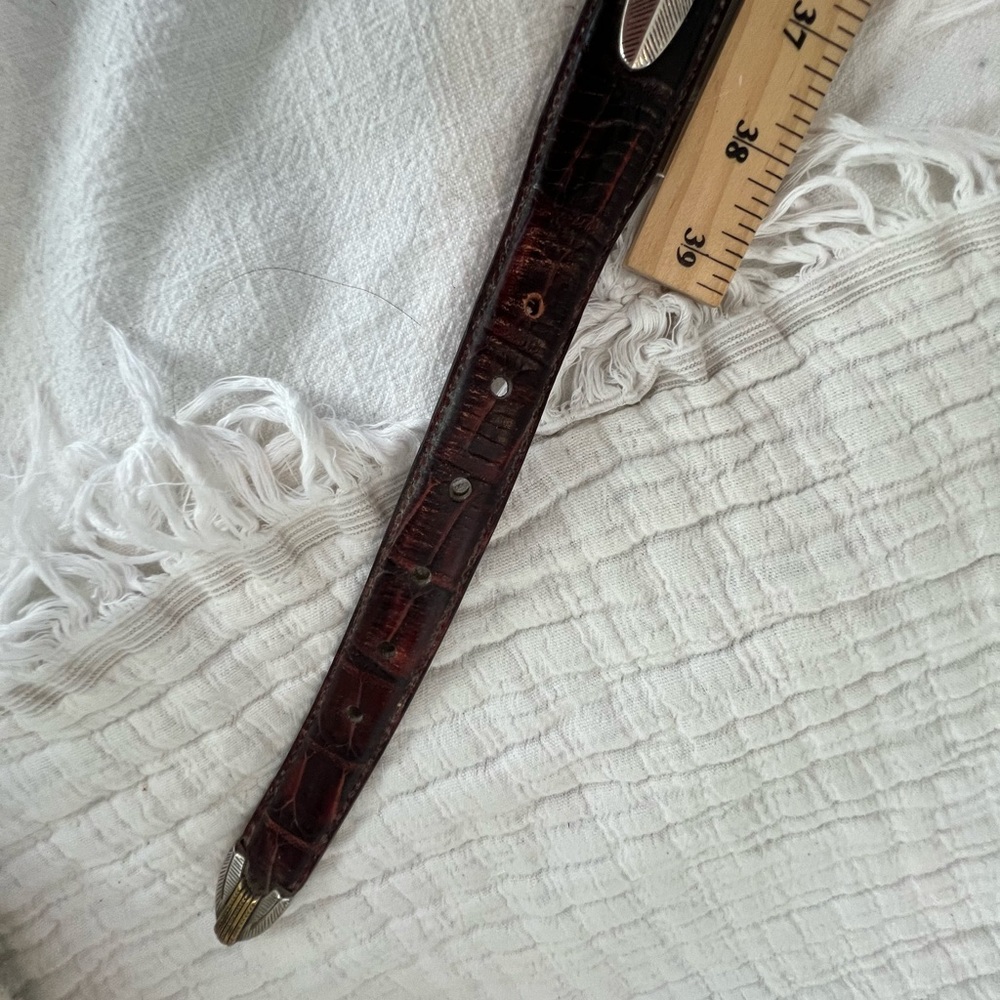 Arden Leather Co. Western Brown Leather Belt GUC 2548